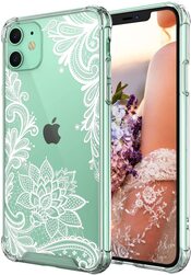 Cutebe Shockproof Hard PC+ TPU Bumper Protective Crystal Lace Case 
